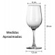 Jogo 7 Peças Decanter 1,7 Litros Com 6 Tacas 315ml Em Vidro